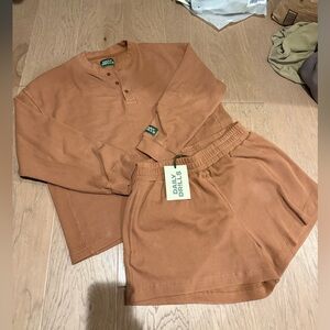 Daily Drills Mousse Henley Thermal Short Set